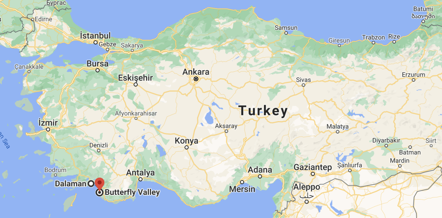 Бурса Турция на карте